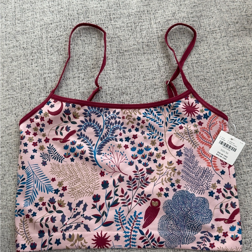 Anthropologie Pink Floral Chemise